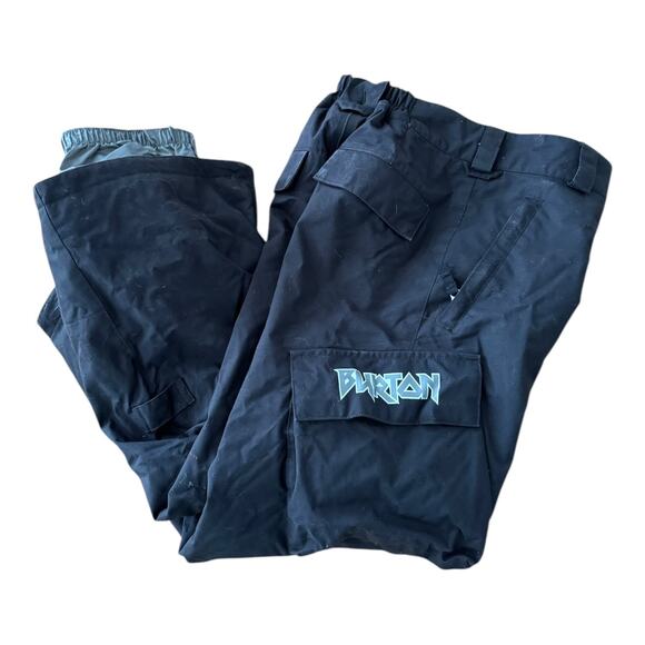 Burton boys, cargo ski snowboard pants black size small 8 yrs - Picture 2 of 9